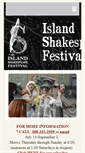 Mobile Screenshot of islandshakespearefest.org